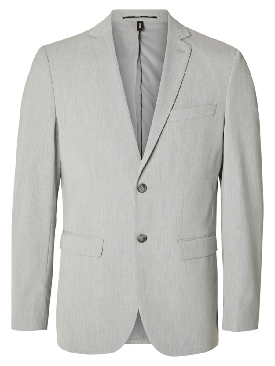 Selected Men Habit & Blazer 16087824_lightgreymelange_44 - Bygholm Menswear